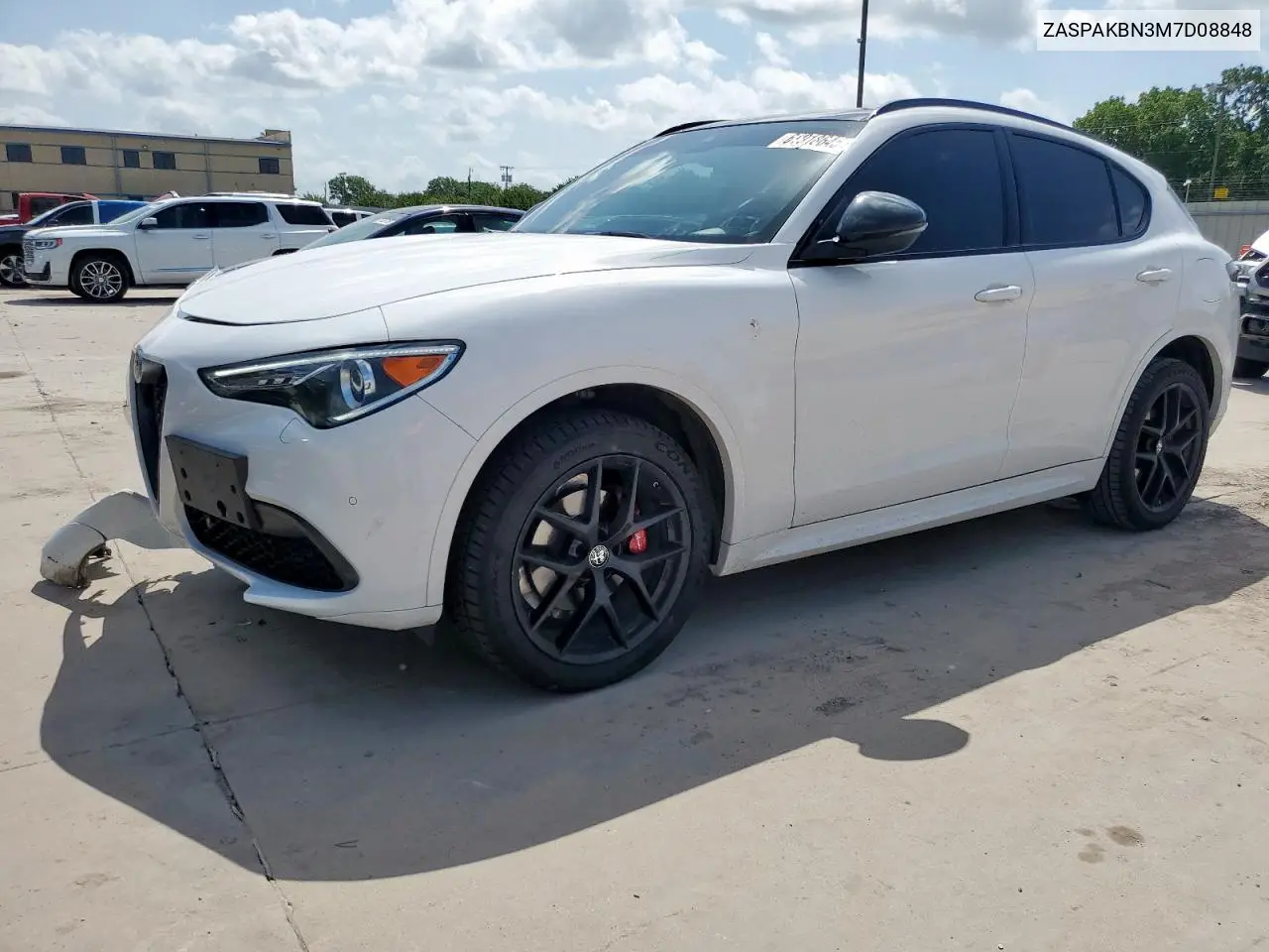 2021 Alfa Romeo Stelvio Ti VIN: ZASPAKBN3M7D08848 Lot: 61918645