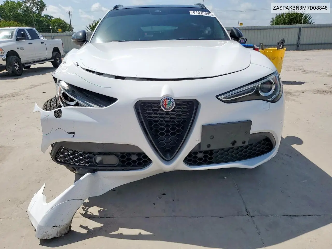 2021 Alfa Romeo Stelvio Ti VIN: ZASPAKBN3M7D08848 Lot: 61918645
