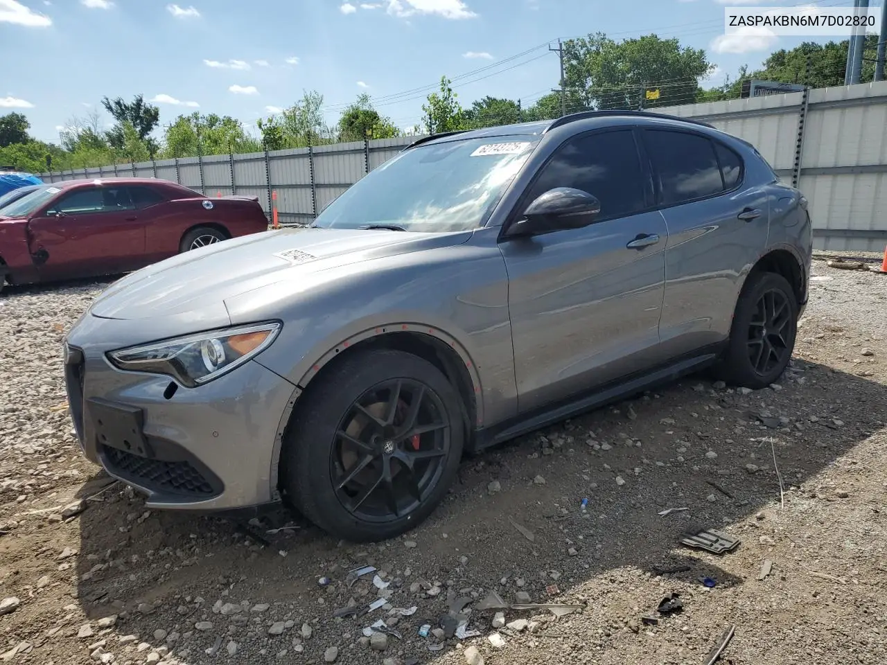 2021 Alfa Romeo Stelvio Ti VIN: ZASPAKBN6M7D02820 Lot: 62743725