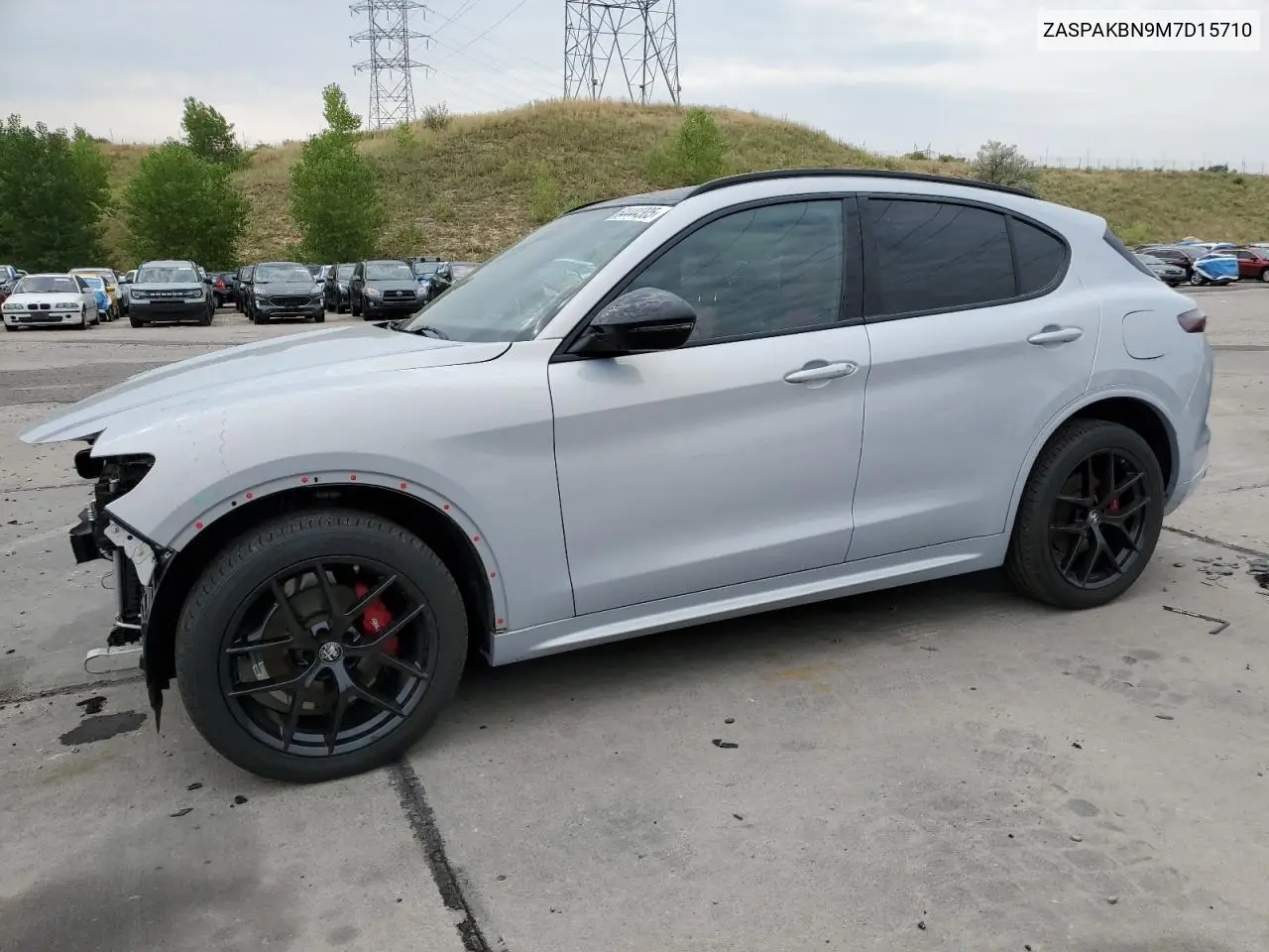 2021 Alfa Romeo Stelvio Ti VIN: ZASPAKBN9M7D15710 Lot: 64444305
