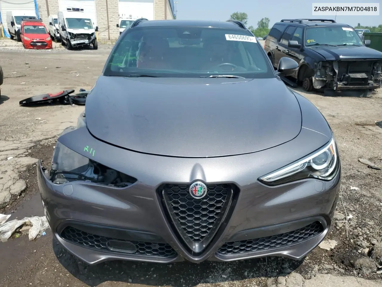 2021 Alfa Romeo Stelvio Ti VIN: ZASPAKBN7M7D04818 Lot: 64650695