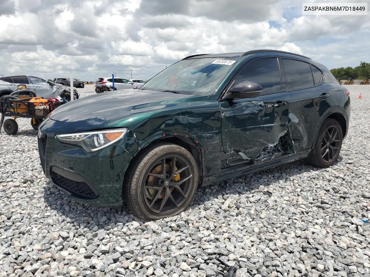 2021 Alfa Romeo Stelvio Ti VIN: ZASPAKBN6M7D18449 Lot: 65200875