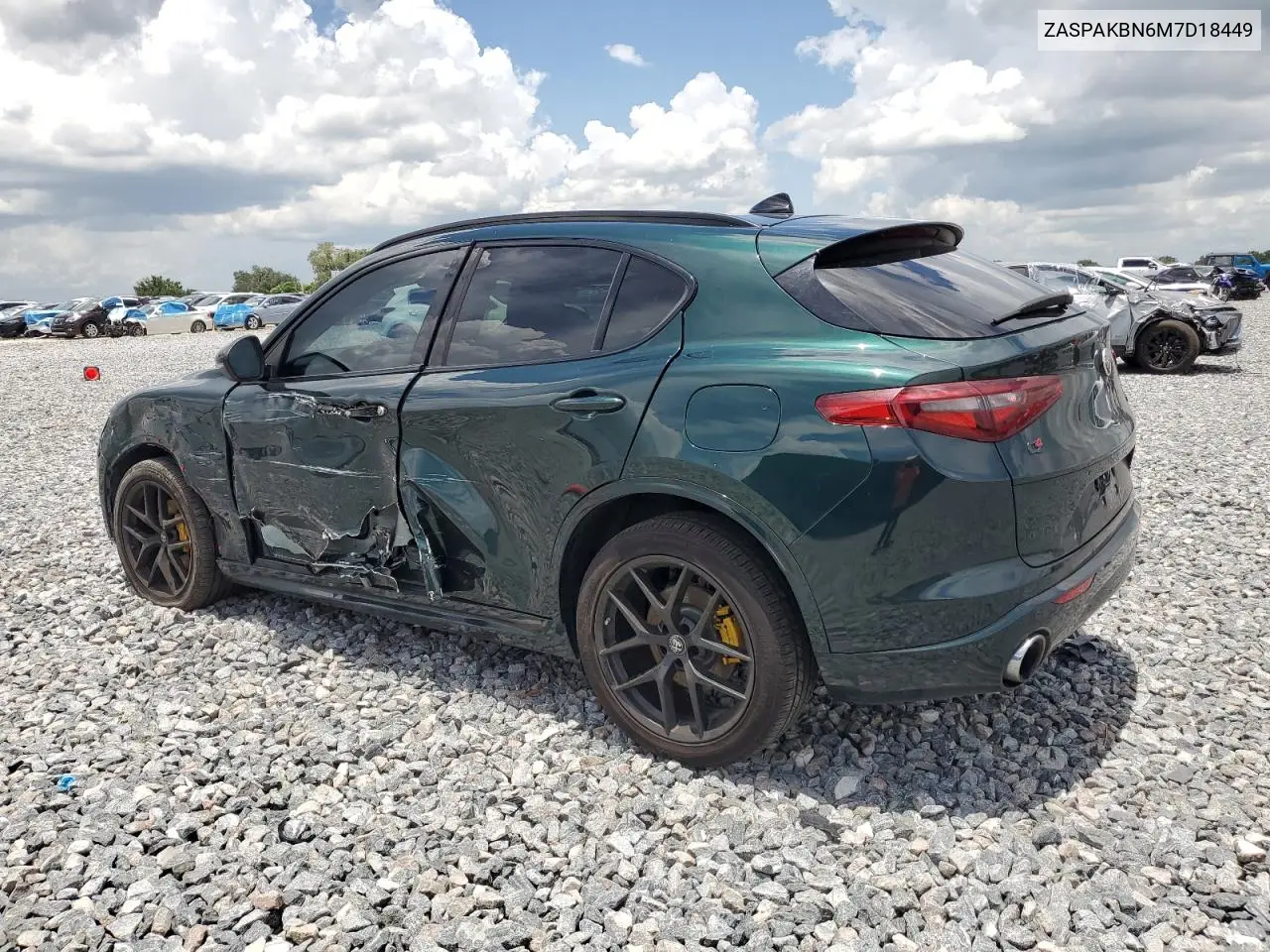 2021 Alfa Romeo Stelvio Ti VIN: ZASPAKBN6M7D18449 Lot: 65200875