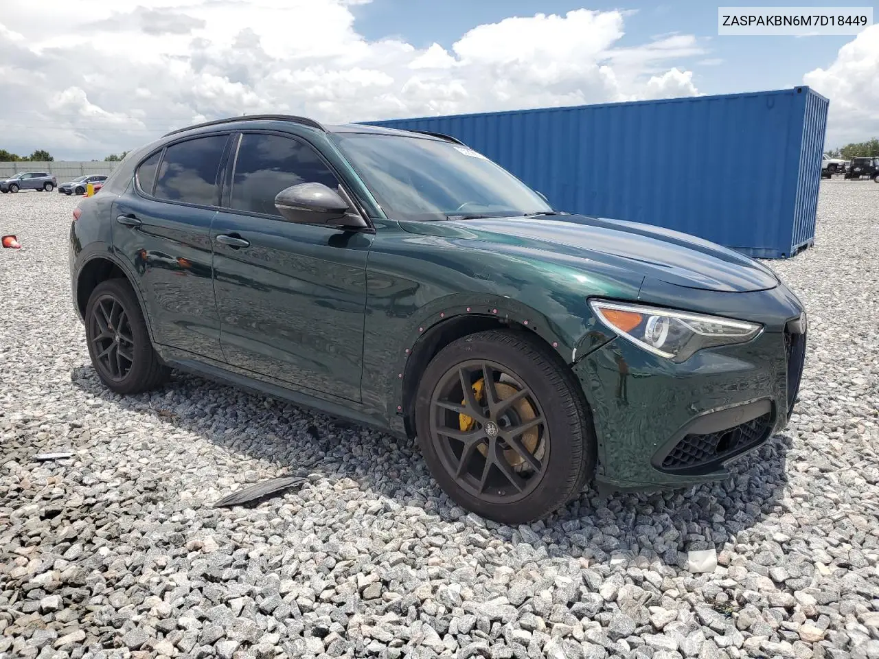 2021 Alfa Romeo Stelvio Ti VIN: ZASPAKBN6M7D18449 Lot: 65200875
