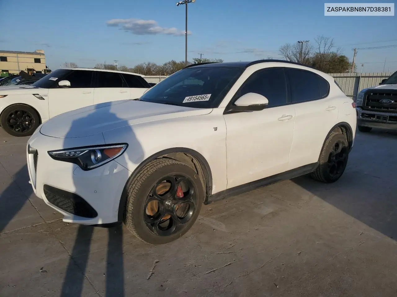 2022 Alfa Romeo Stelvio Ti VIN: ZASPAKBN8N7D38381 Lot: 49154565