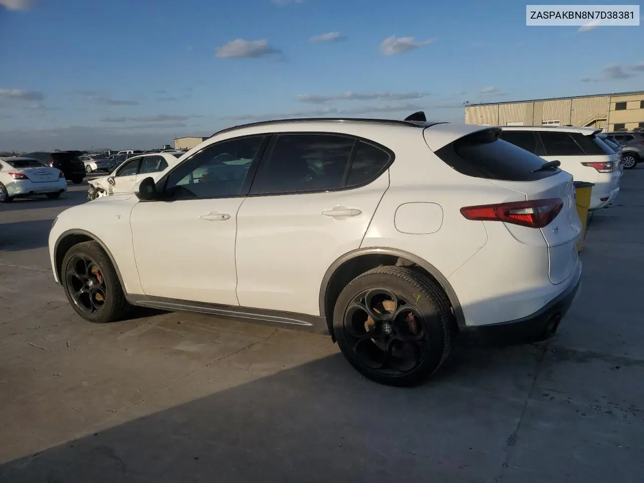 2022 Alfa Romeo Stelvio Ti VIN: ZASPAKBN8N7D38381 Lot: 49154565