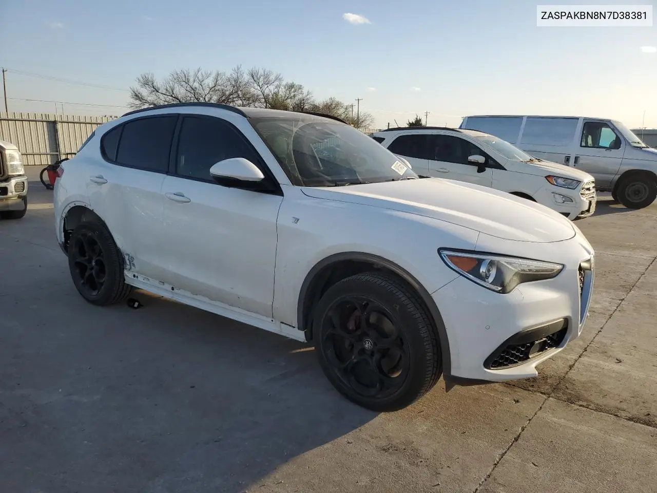 2022 Alfa Romeo Stelvio Ti VIN: ZASPAKBN8N7D38381 Lot: 49154565