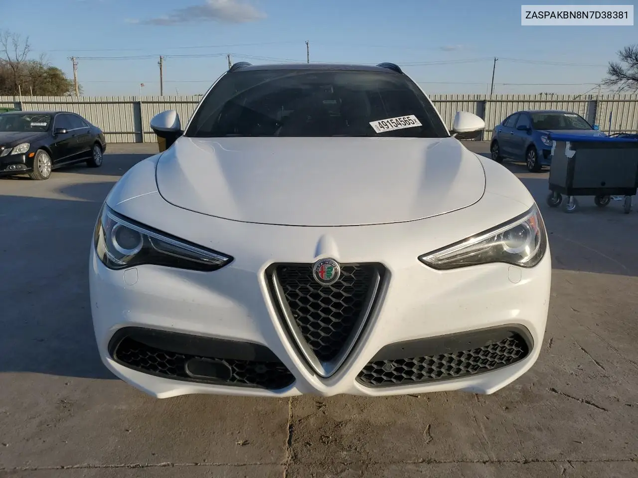 2022 Alfa Romeo Stelvio Ti VIN: ZASPAKBN8N7D38381 Lot: 49154565