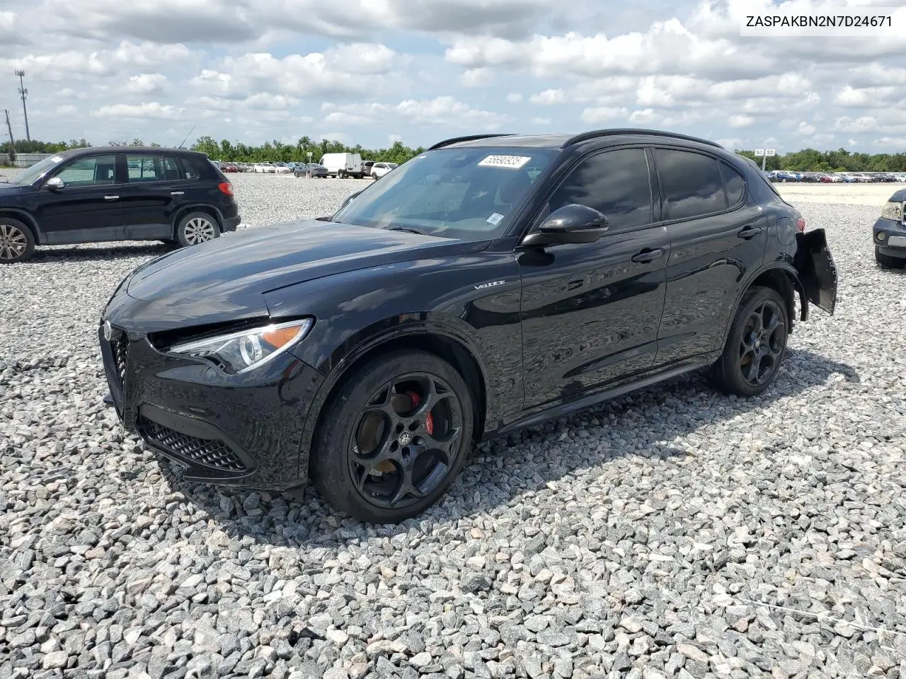 2022 Alfa Romeo Stelvio Ti VIN: ZASPAKBN2N7D24671 Lot: 55690935
