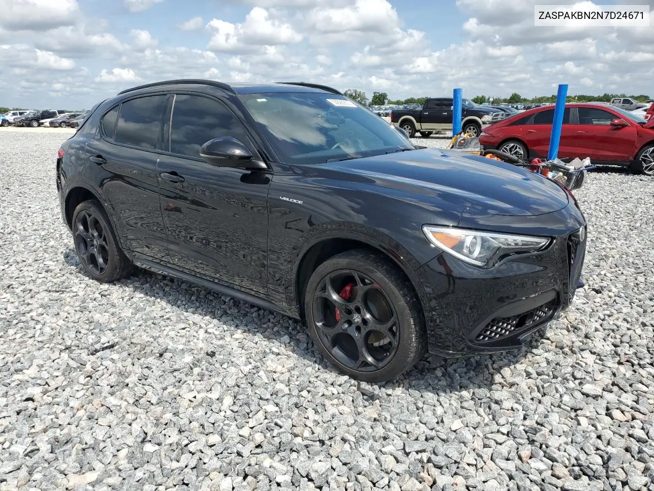 2022 Alfa Romeo Stelvio Ti VIN: ZASPAKBN2N7D24671 Lot: 55690935