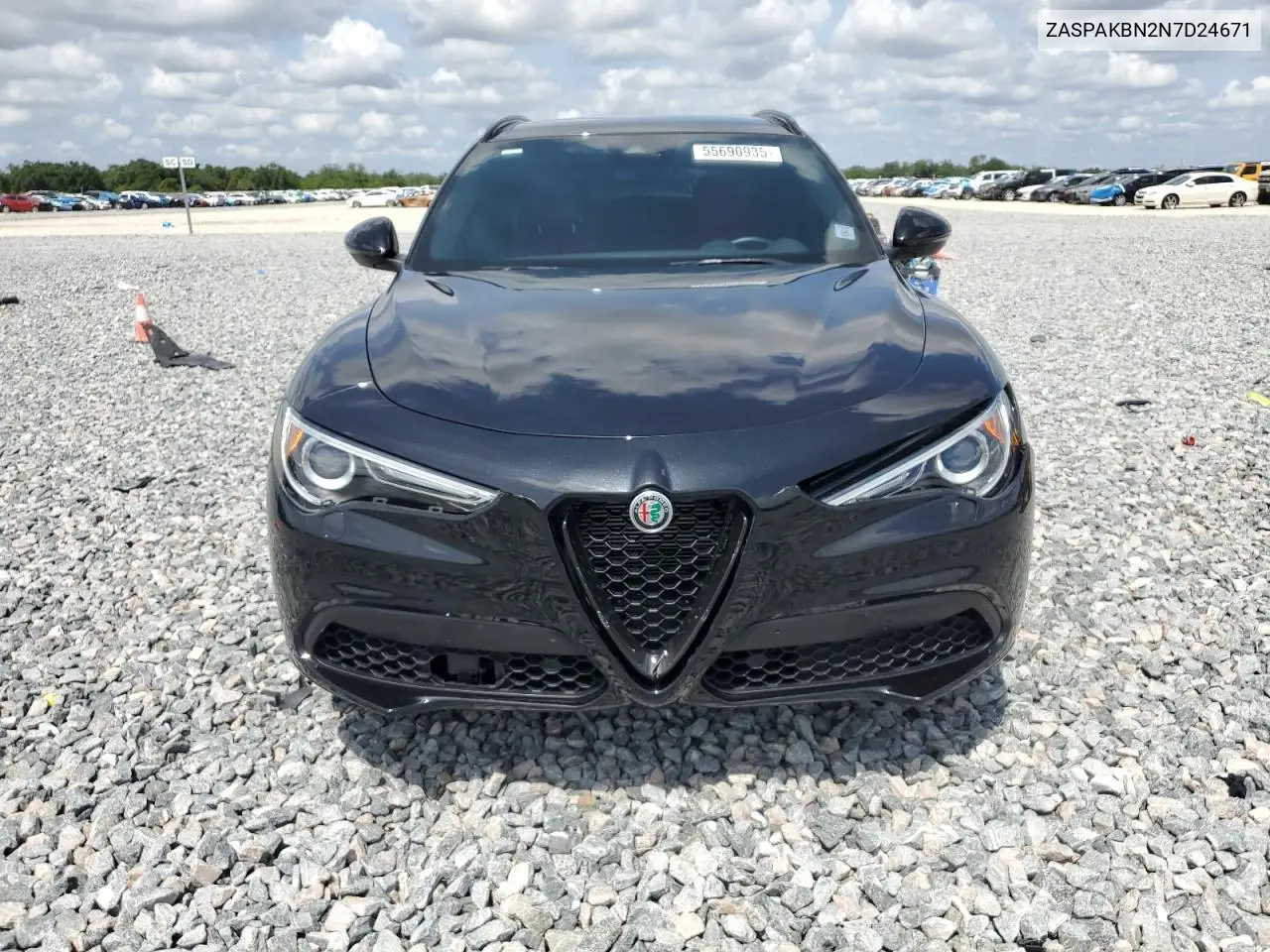 2022 Alfa Romeo Stelvio Ti VIN: ZASPAKBN2N7D24671 Lot: 55690935