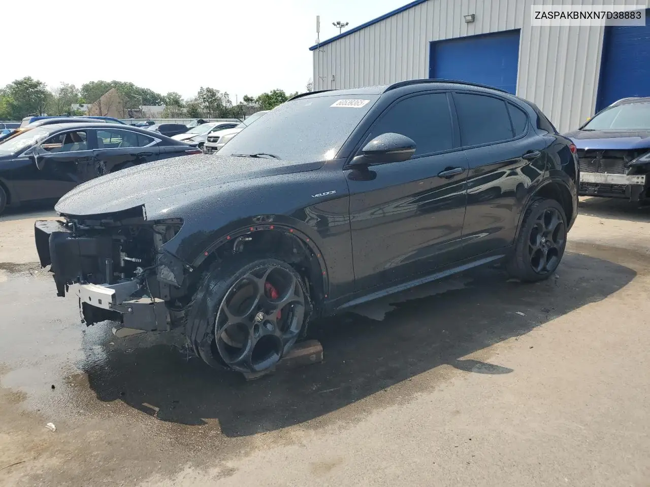 2022 Alfa Romeo Stelvio Ti VIN: ZASPAKBNXN7D38883 Lot: 60539365