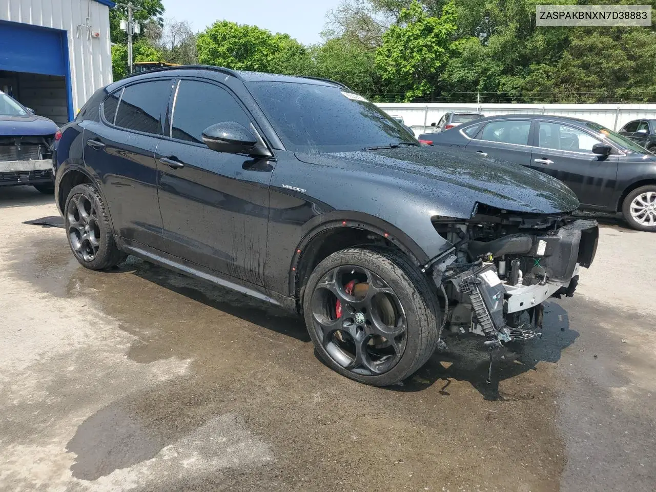 2022 Alfa Romeo Stelvio Ti VIN: ZASPAKBNXN7D38883 Lot: 60539365