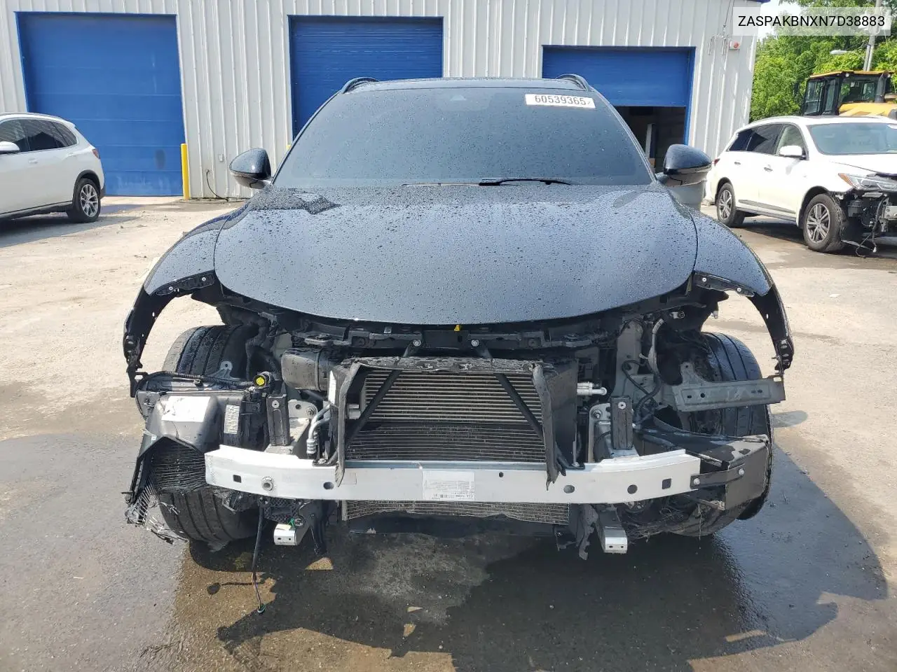 2022 Alfa Romeo Stelvio Ti VIN: ZASPAKBNXN7D38883 Lot: 60539365