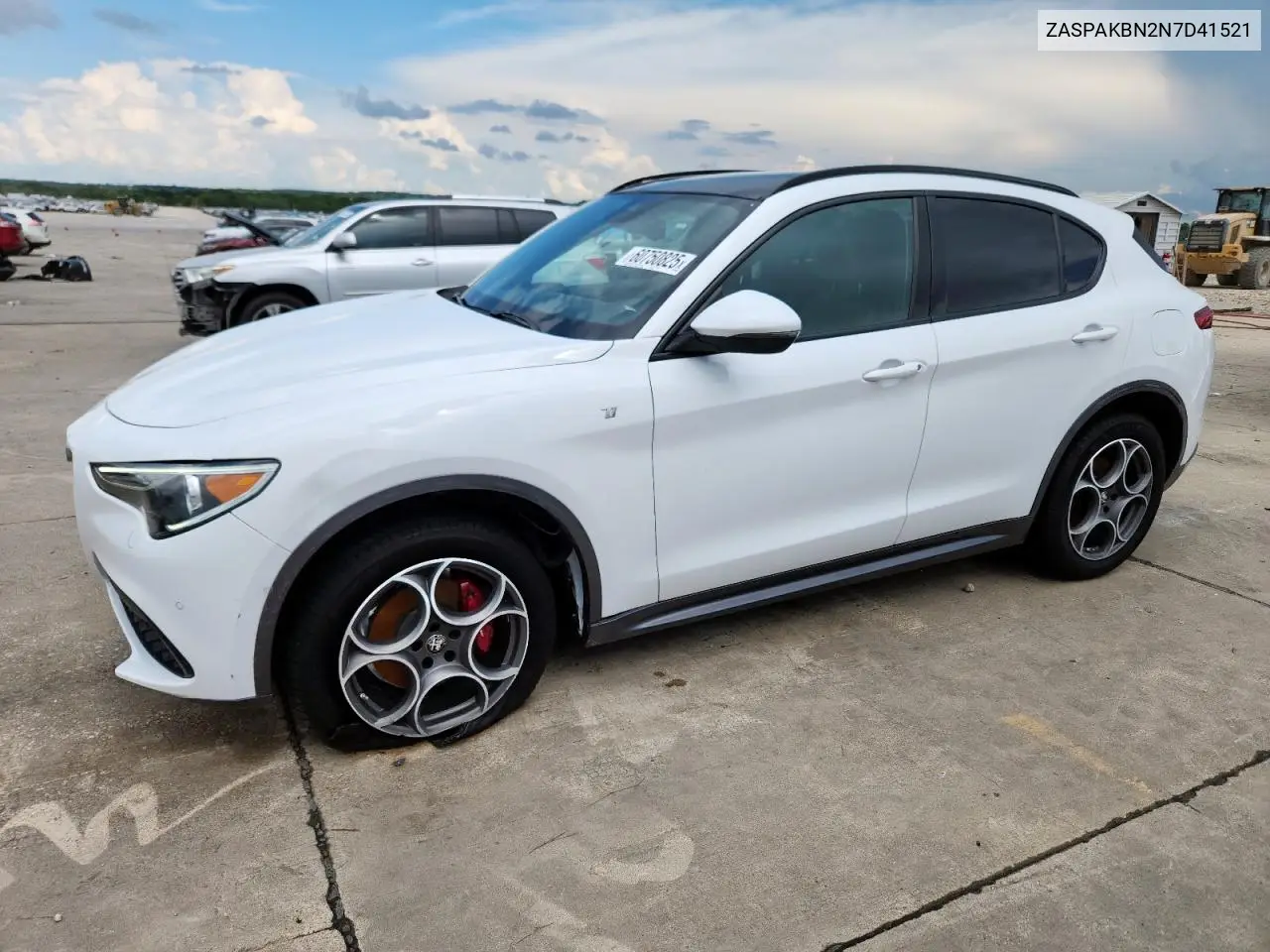 2022 Alfa Romeo Stelvio Ti VIN: ZASPAKBN2N7D41521 Lot: 60750825