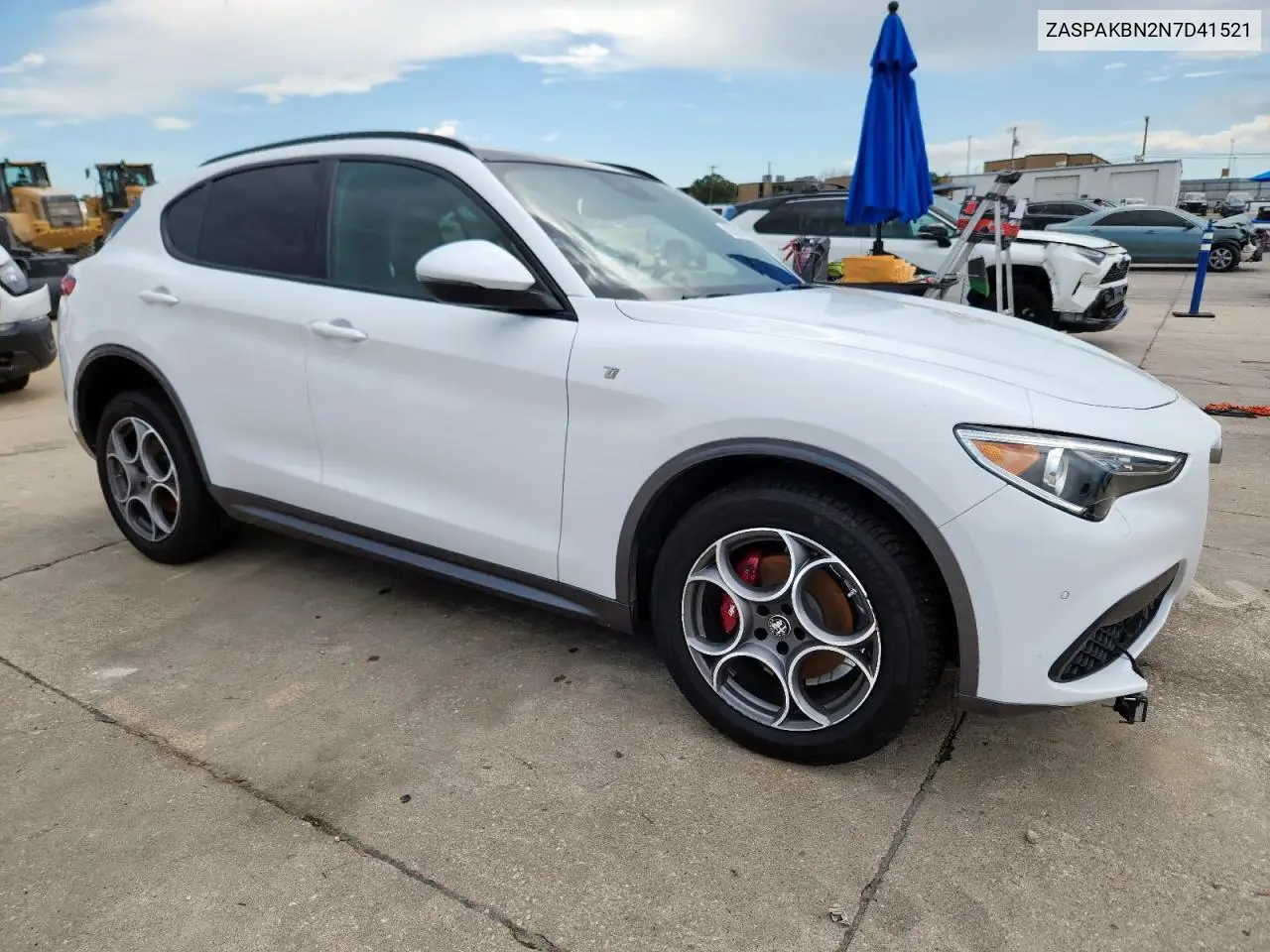 2022 Alfa Romeo Stelvio Ti VIN: ZASPAKBN2N7D41521 Lot: 60750825