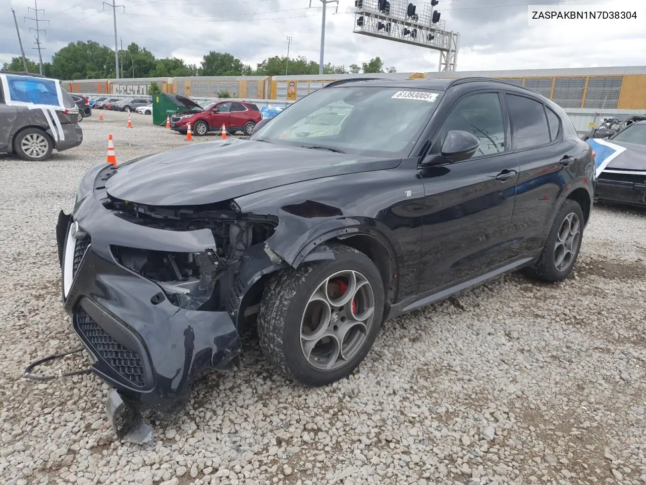 2022 Alfa Romeo Stelvio Ti VIN: ZASPAKBN1N7D38304 Lot: 61393005