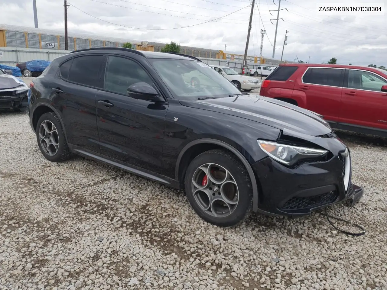 2022 Alfa Romeo Stelvio Ti VIN: ZASPAKBN1N7D38304 Lot: 61393005