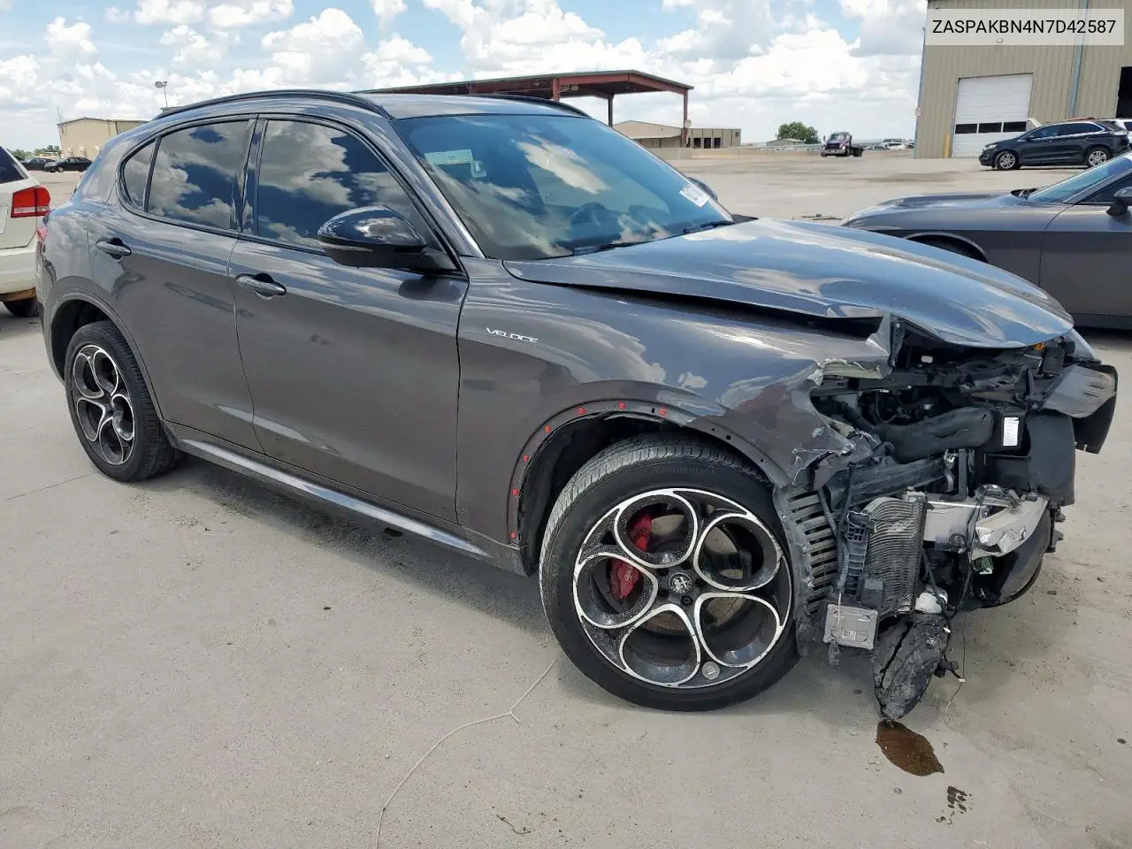 2022 Alfa Romeo Stelvio Ti VIN: ZASPAKBN4N7D42587 Lot: 62173815