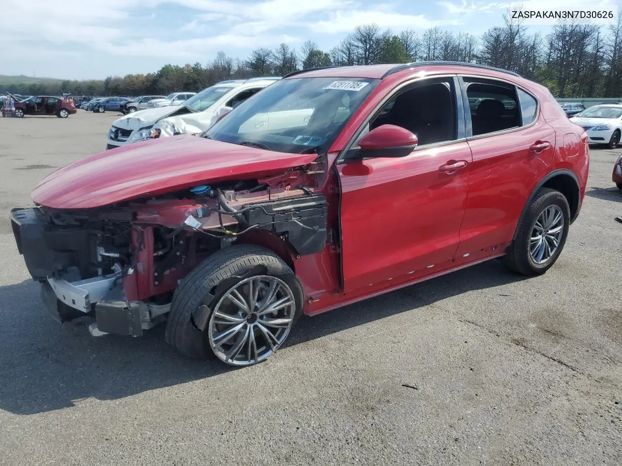 2022 Alfa Romeo Stelvio VIN: ZASPAKAN3N7D30626 Lot: 62811705
