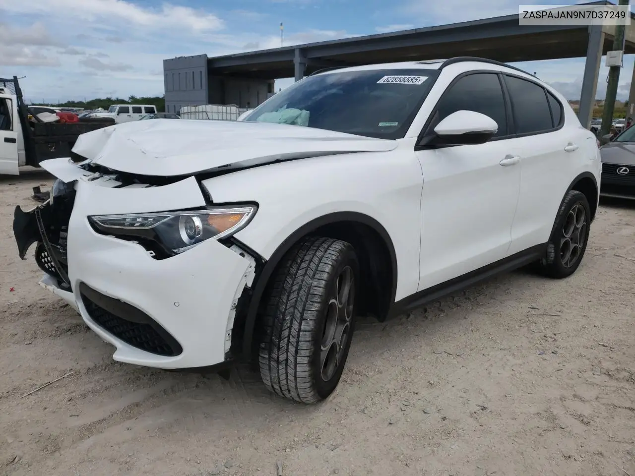 2022 Alfa Romeo Stelvio VIN: ZASPAJAN9N7D37249 Lot: 62855585
