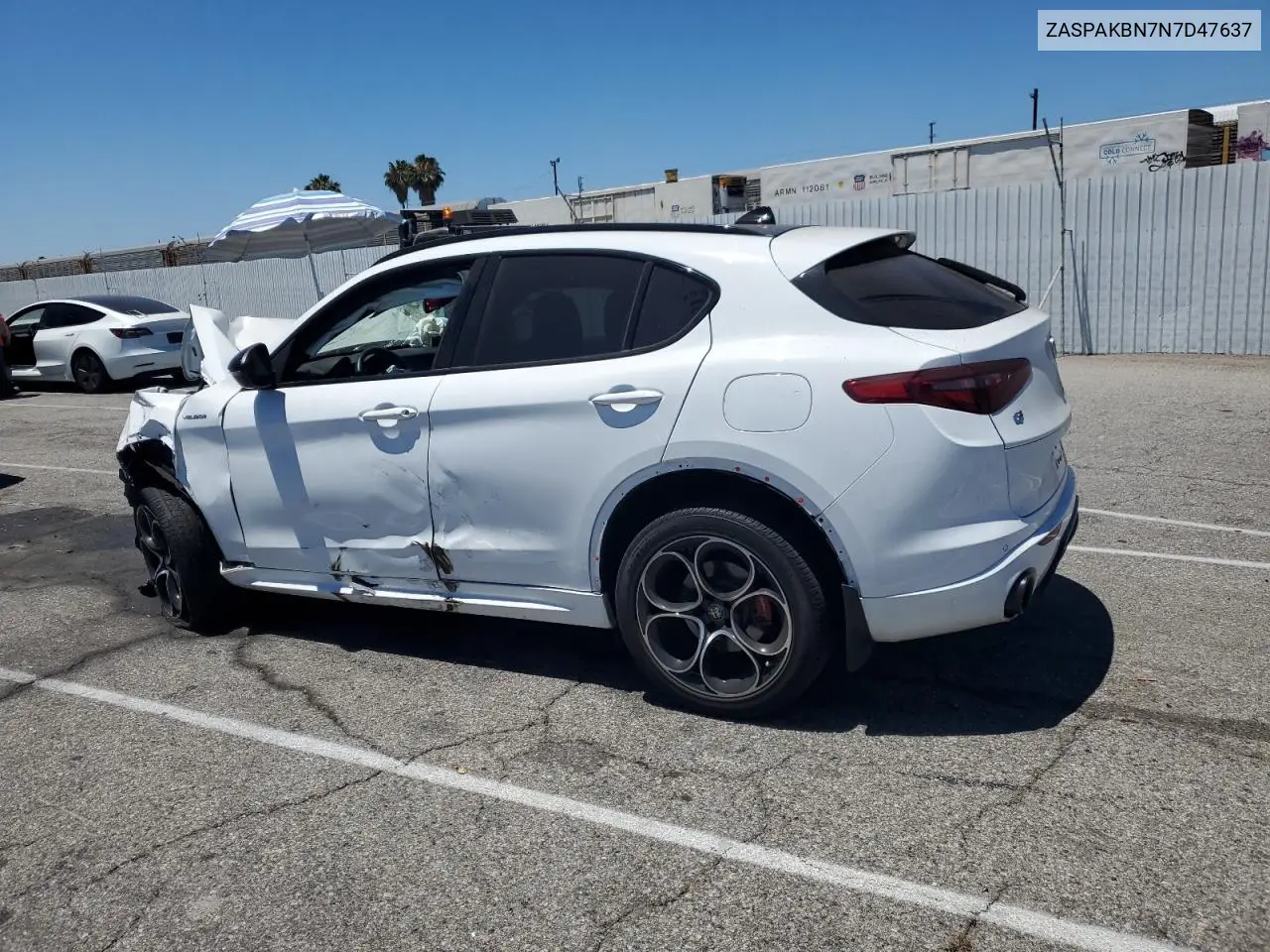 2022 Alfa Romeo Stelvio Ti VIN: ZASPAKBN7N7D47637 Lot: 63081015