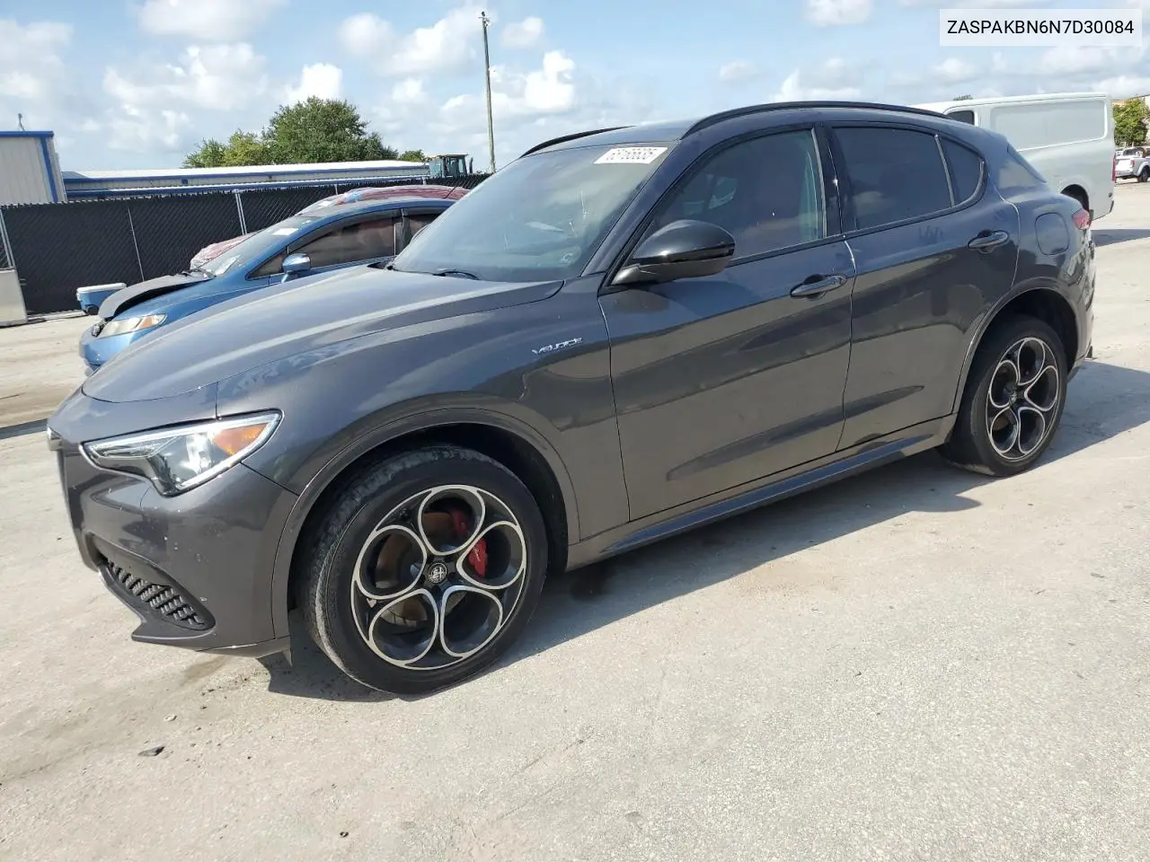 2022 Alfa Romeo Stelvio Ti VIN: ZASPAKBN6N7D30084 Lot: 65165635