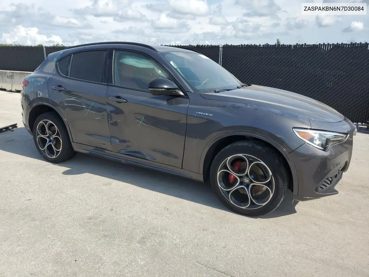 2022 Alfa Romeo Stelvio Ti VIN: ZASPAKBN6N7D30084 Lot: 65165635
