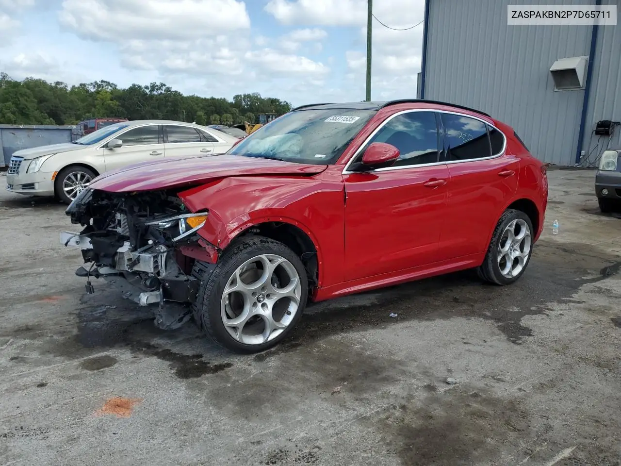 2023 Alfa Romeo Stelvio Ti VIN: ZASPAKBN2P7D65711 Lot: 55311535