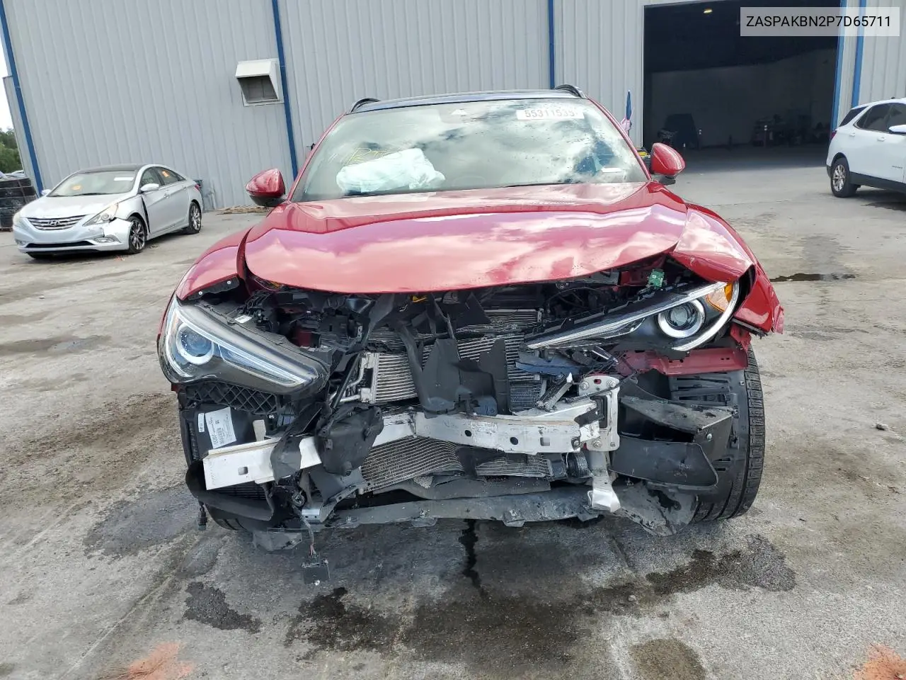 2023 Alfa Romeo Stelvio Ti VIN: ZASPAKBN2P7D65711 Lot: 55311535