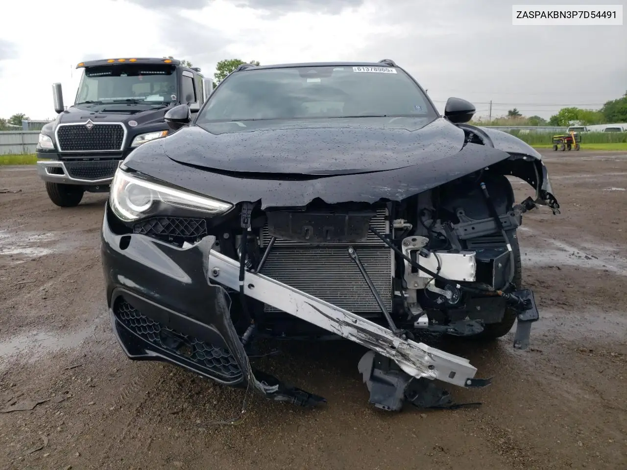 2023 Alfa Romeo Stelvio Ti VIN: ZASPAKBN3P7D54491 Lot: 61378965
