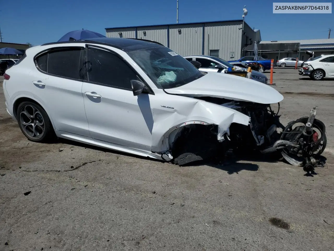 2023 Alfa Romeo Stelvio Ti VIN: ZASPAKBN6P7D64318 Lot: 61830915