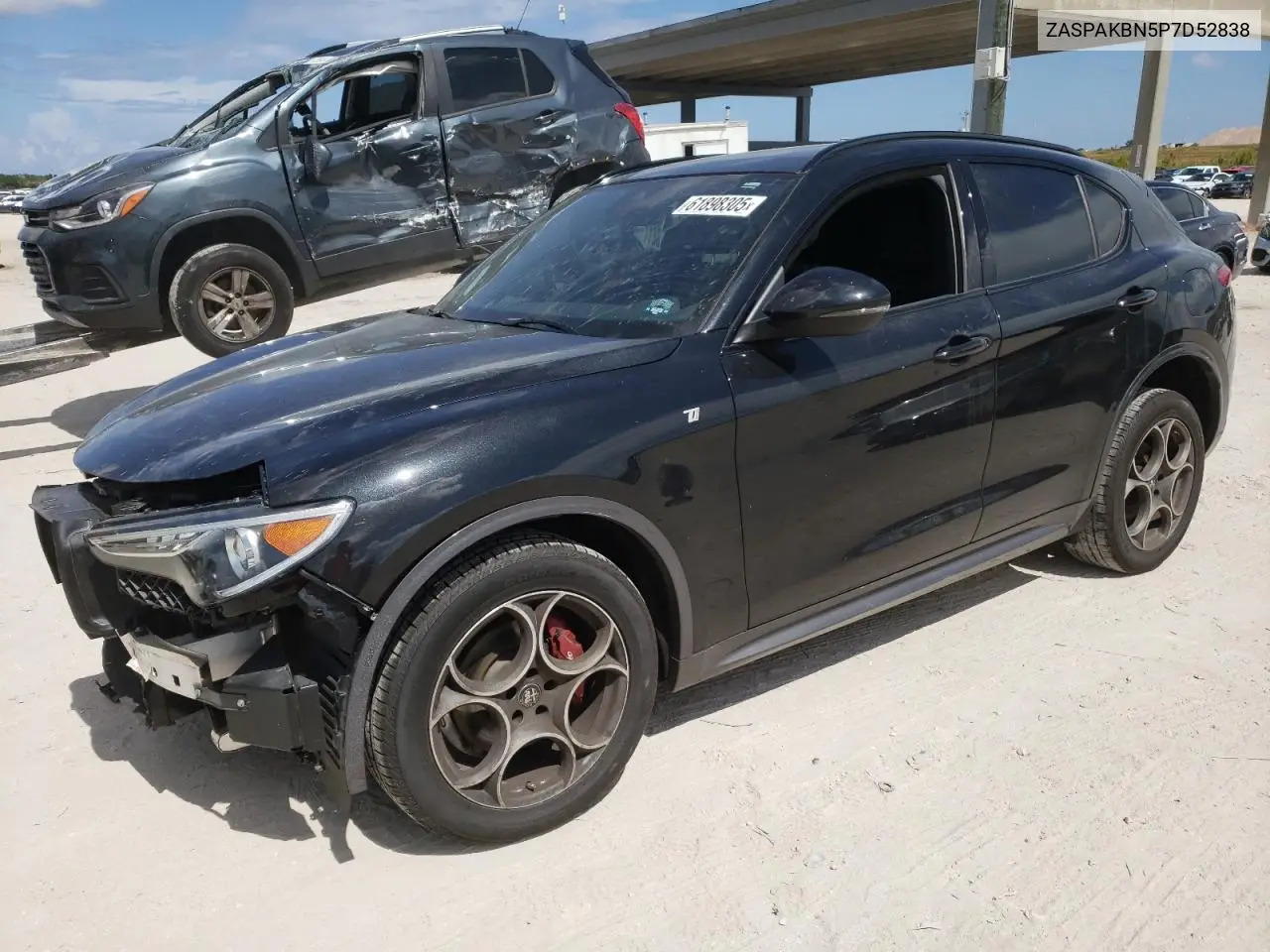 2023 Alfa Romeo Stelvio Ti VIN: ZASPAKBN5P7D52838 Lot: 61898305