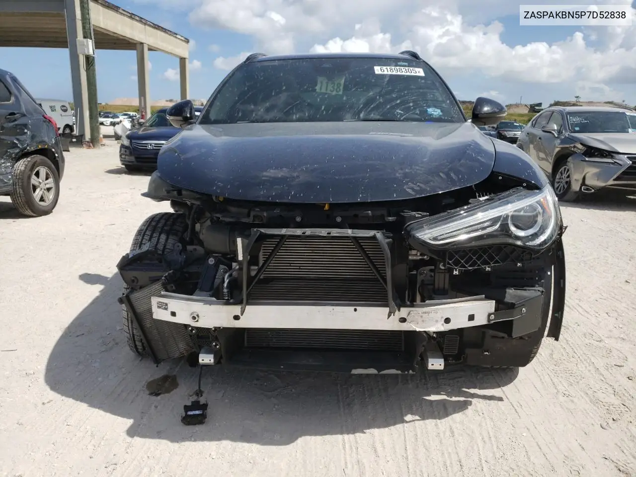 2023 Alfa Romeo Stelvio Ti VIN: ZASPAKBN5P7D52838 Lot: 61898305