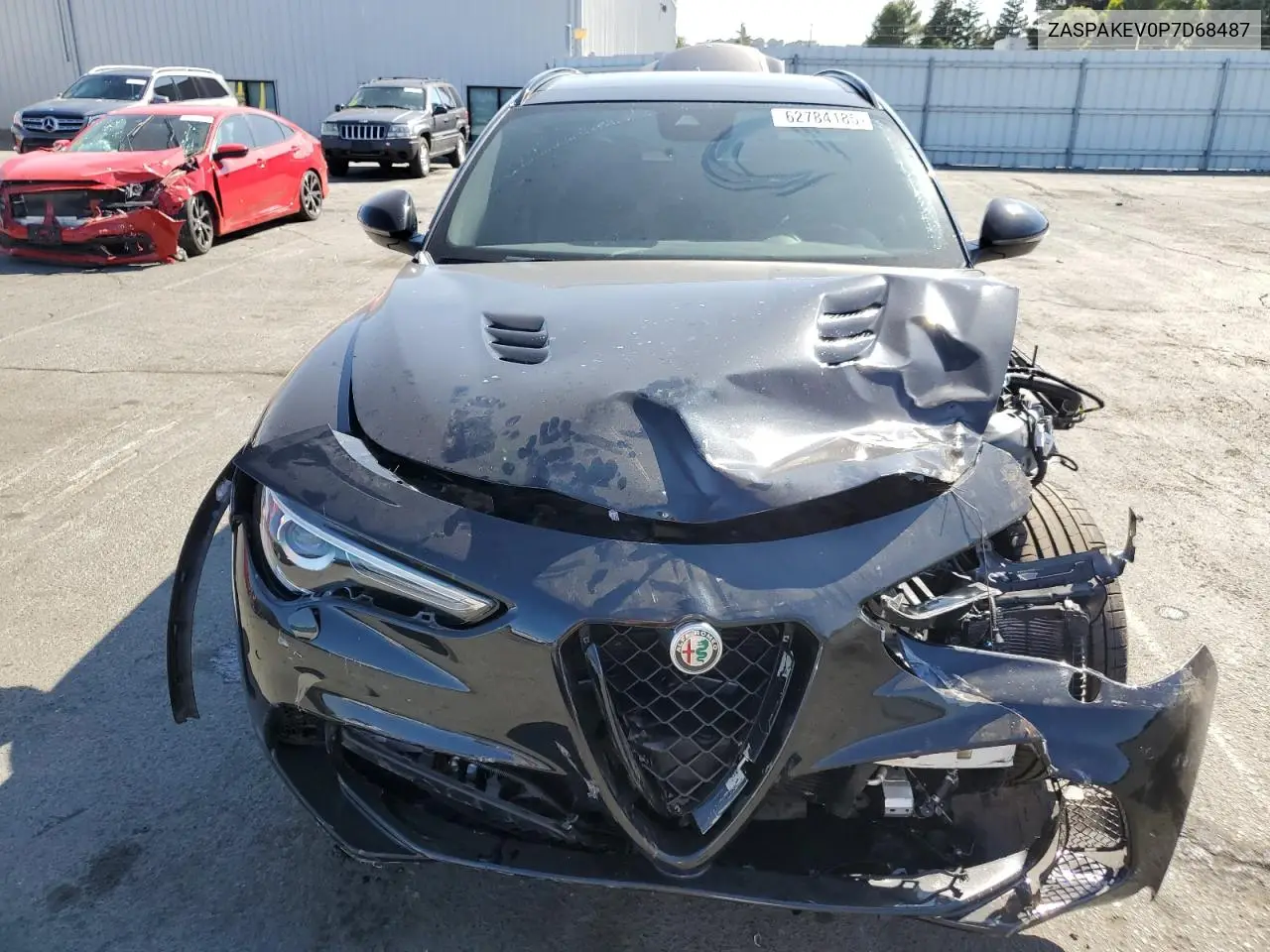 2023 Alfa Romeo Stelvio Quadrifoglio VIN: ZASPAKEV0P7D68487 Lot: 62784185