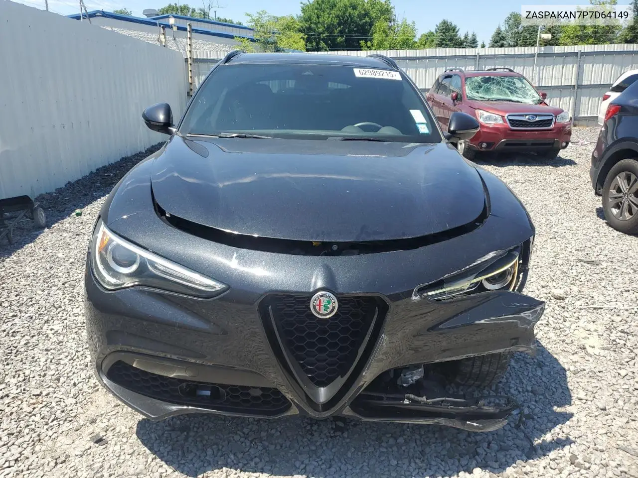 2023 Alfa Romeo Stelvio Sprint VIN: ZASPAKAN7P7D64149 Lot: 62989215