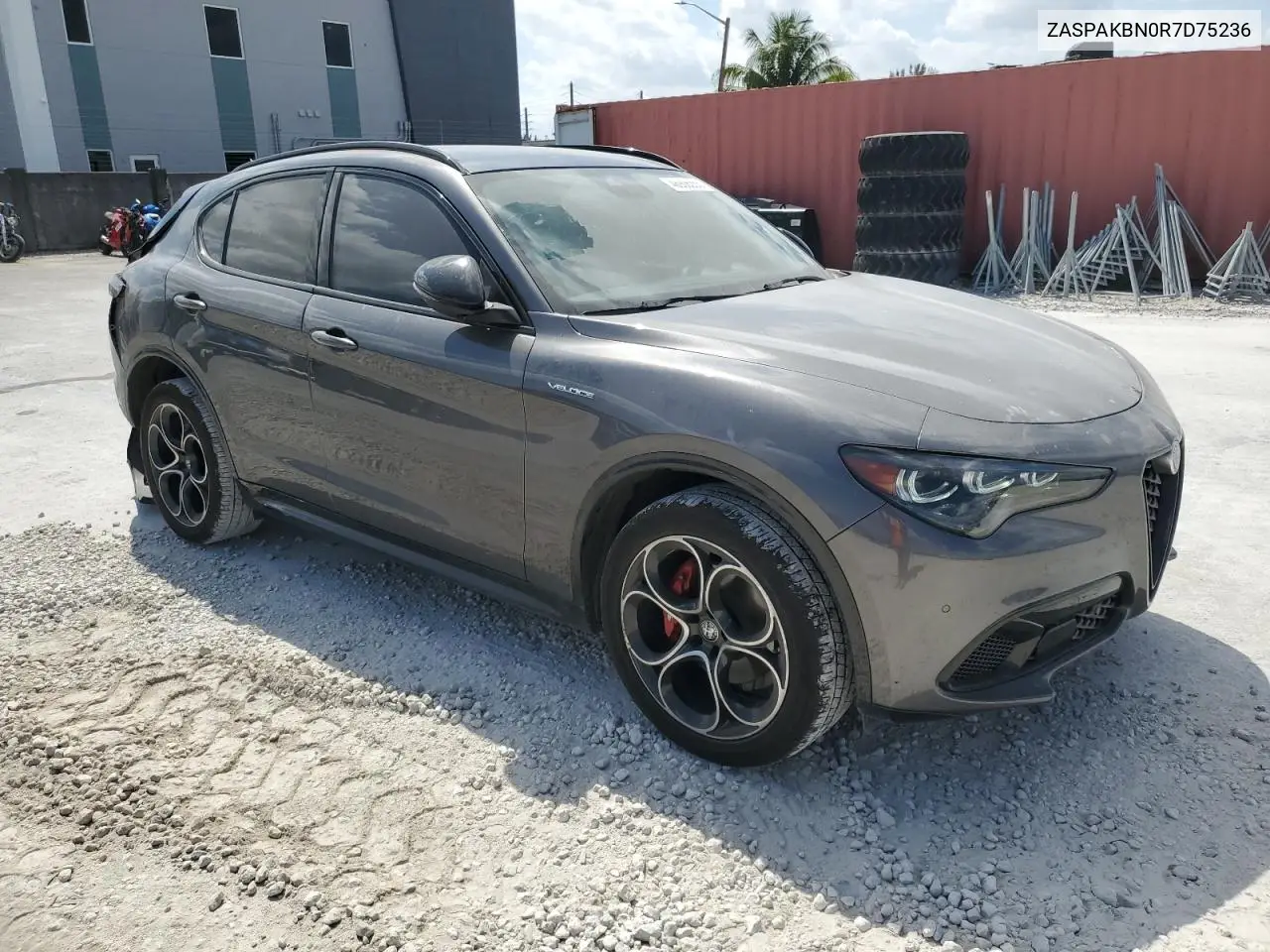 2024 Alfa Romeo Stelvio Ti VIN: ZASPAKBN0R7D75236 Lot: 48906355