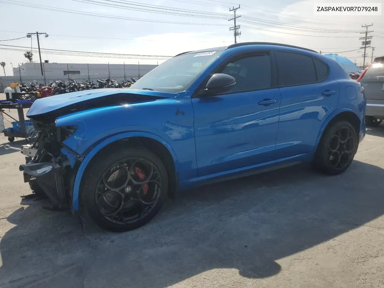 2024 Alfa Romeo Stelvio Quadrifoglio VIN: ZASPAKEV0R7D79248 Lot: 55161295