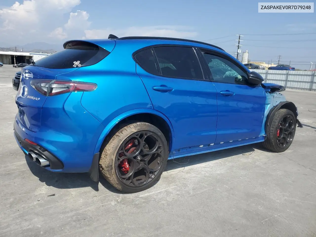 2024 Alfa Romeo Stelvio Quadrifoglio VIN: ZASPAKEV0R7D79248 Lot: 55161295