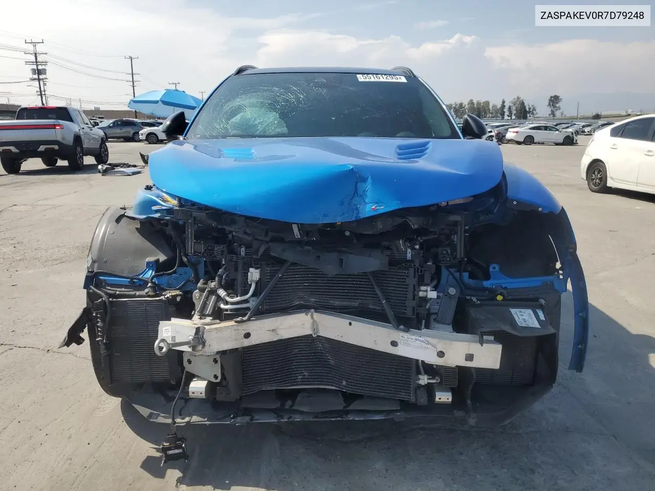 2024 Alfa Romeo Stelvio Quadrifoglio VIN: ZASPAKEV0R7D79248 Lot: 55161295