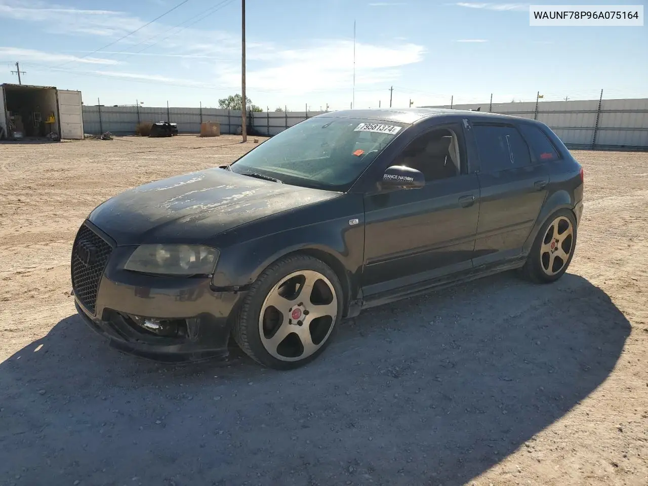 2006 Audi A3 2.0 Premium VIN: WAUNF78P96A075164 Lot: 48370775