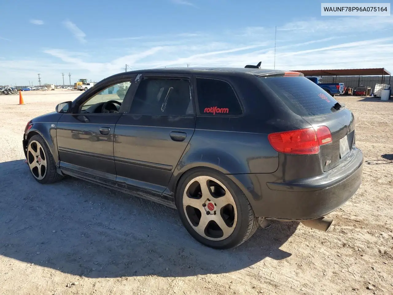 2006 Audi A3 2.0 Premium VIN: WAUNF78P96A075164 Lot: 48370775