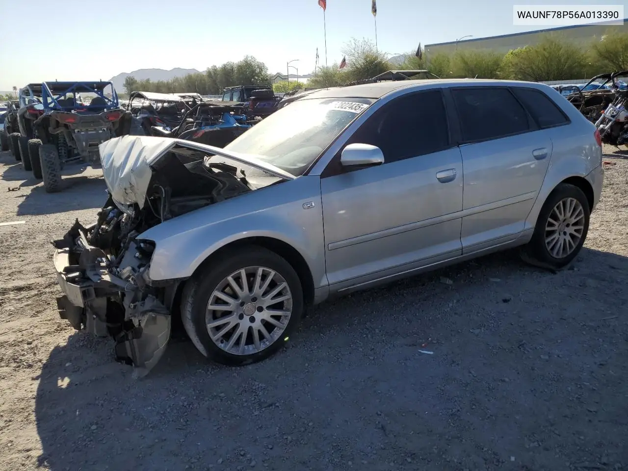 2006 Audi A3 2.0 Premium VIN: WAUNF78P56A013390 Lot: 52822435