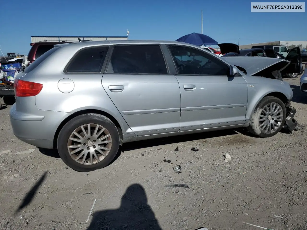 2006 Audi A3 2.0 Premium VIN: WAUNF78P56A013390 Lot: 52822435