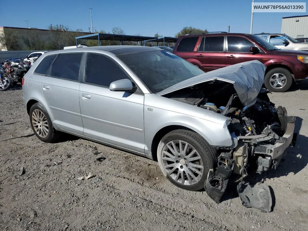 2006 Audi A3 2.0 Premium VIN: WAUNF78P56A013390 Lot: 52822435