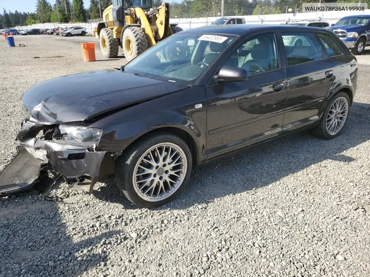 2006 Audi A3 S-Line 3.2 Quattro VIN: WAUKD78P36A199908 Lot: 56402995