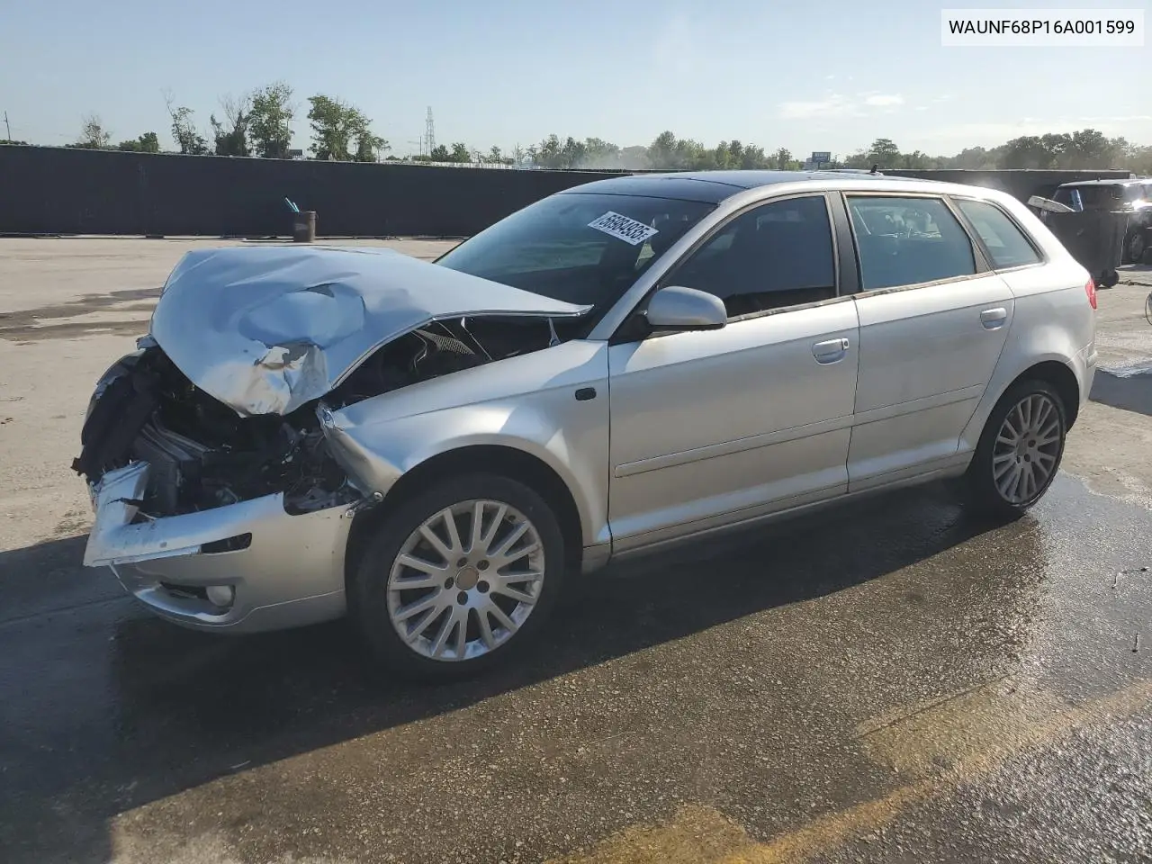 2006 Audi A3 2.0 Premium VIN: WAUNF68P16A001599 Lot: 56984935