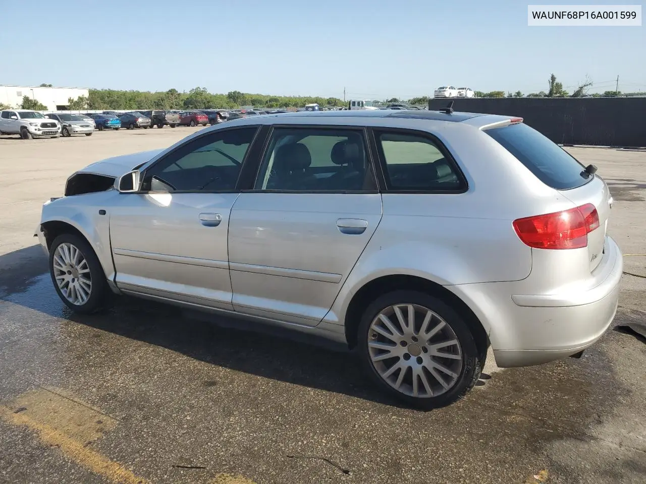 2006 Audi A3 2.0 Premium VIN: WAUNF68P16A001599 Lot: 56984935