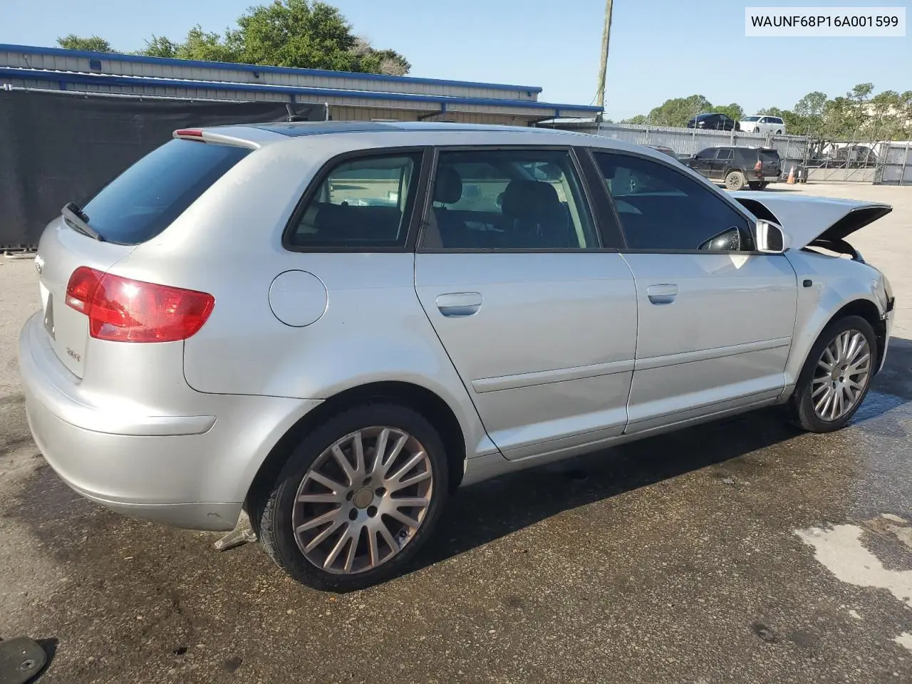 2006 Audi A3 2.0 Premium VIN: WAUNF68P16A001599 Lot: 56984935