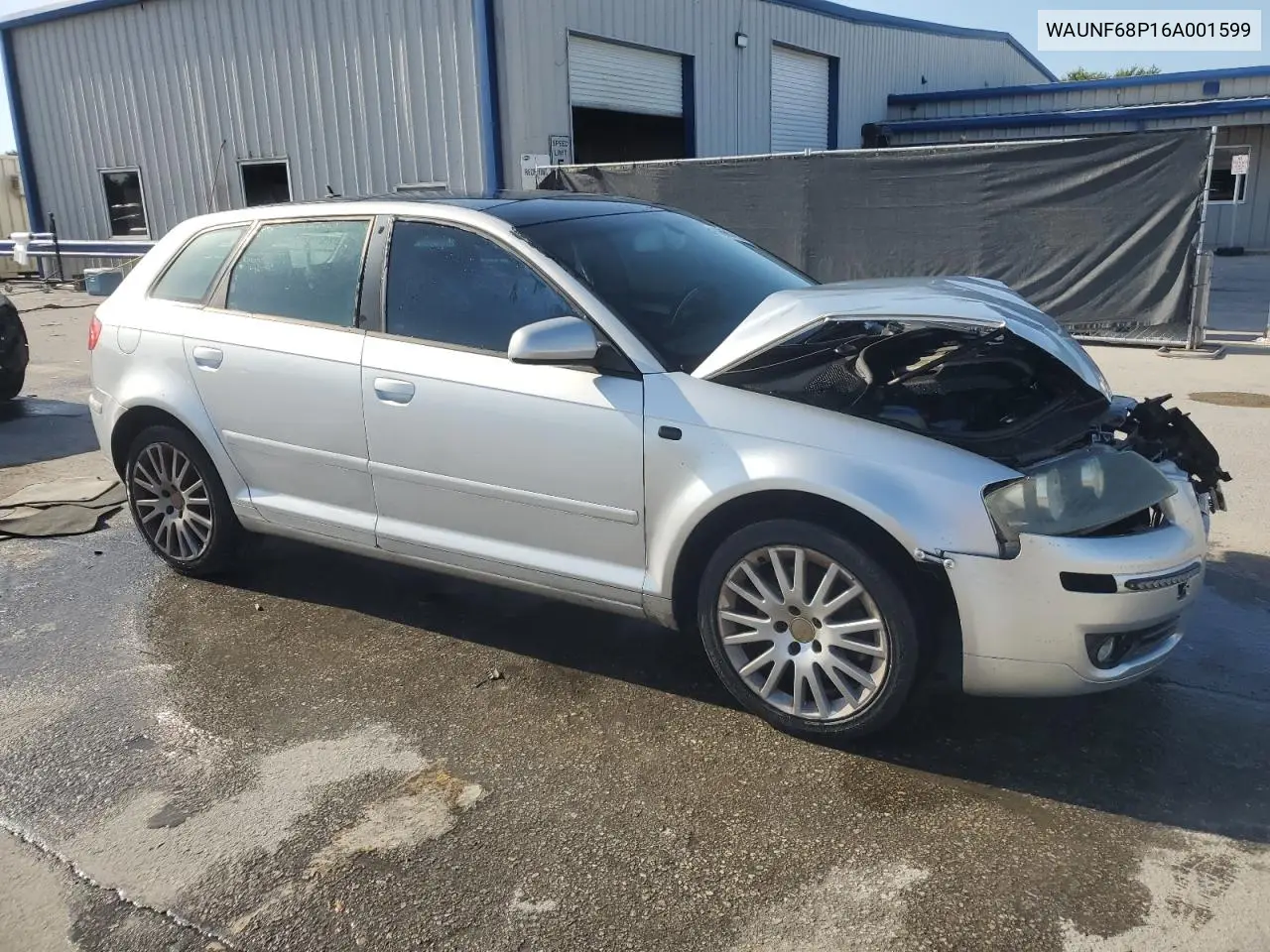 2006 Audi A3 2.0 Premium VIN: WAUNF68P16A001599 Lot: 56984935
